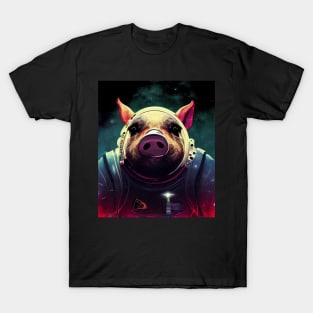 Cut Pig In Astronaut Costume T-Shirt